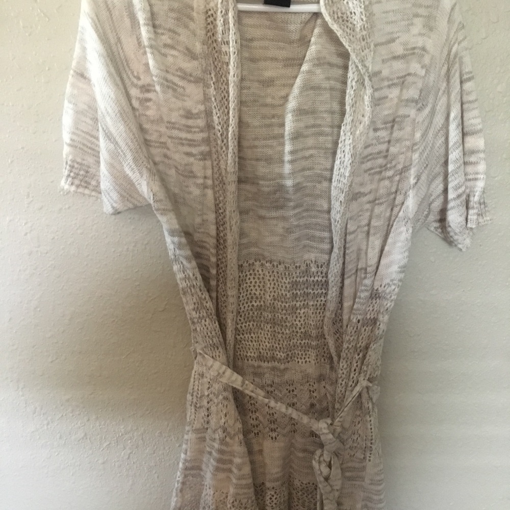 Torrid light cardigan belted sweater